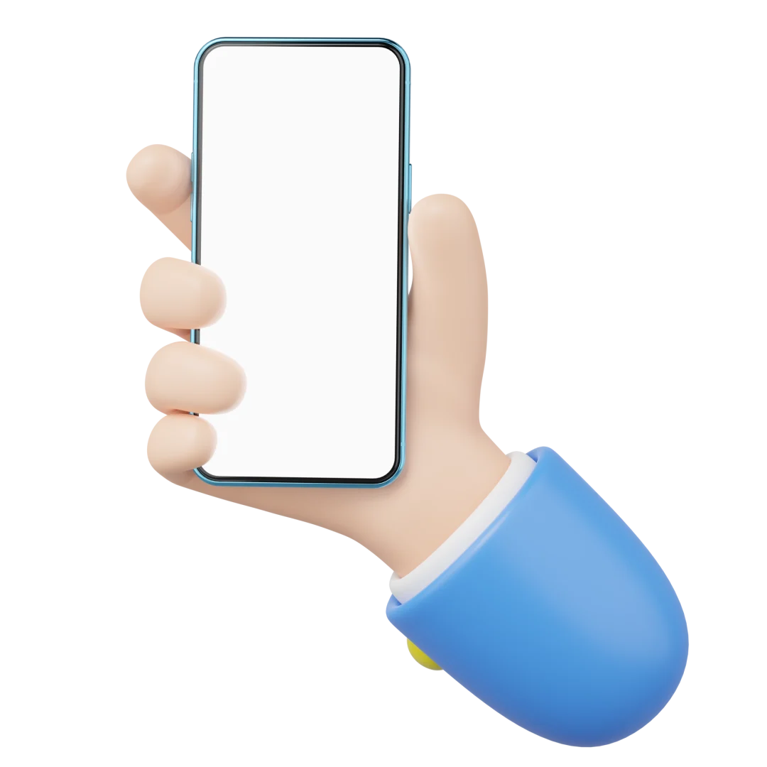 3d-human-hand-holding-mobile-phone-icon-businessman-wearing-suit-with-smartphone-blank-white-screen-floating-isolated-mockup-space-for-display-application-business-cartoon-style-3d-icon-render-png